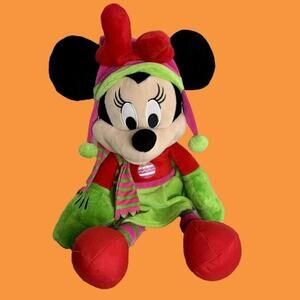 Disney Minnie Mouse Holiday Winter Christmas Plush